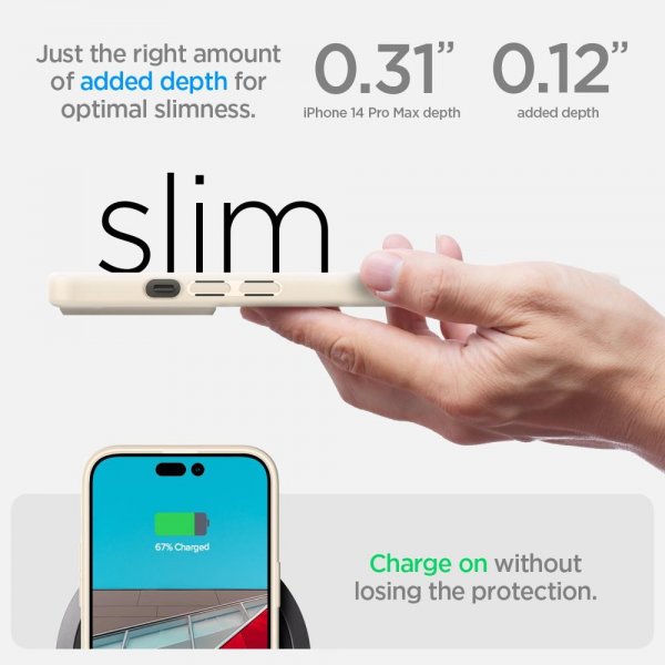 Spigen iPhone 14 Pro Max Skal Ultra Hybrid Sand Beige