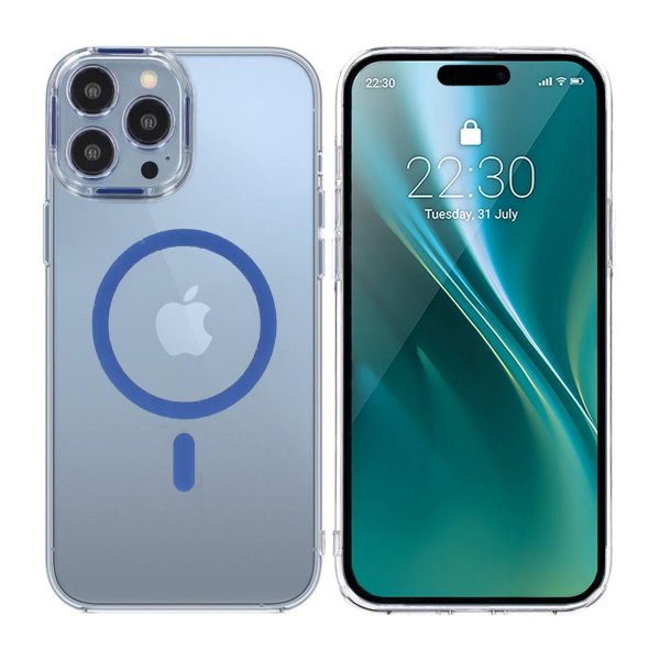 iPhone 14 Pro Max Skal TPU MagSafe Blå