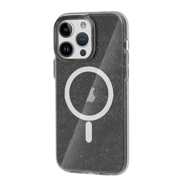 iPhone 14 Pro Skal Glitter MagSafe Svart