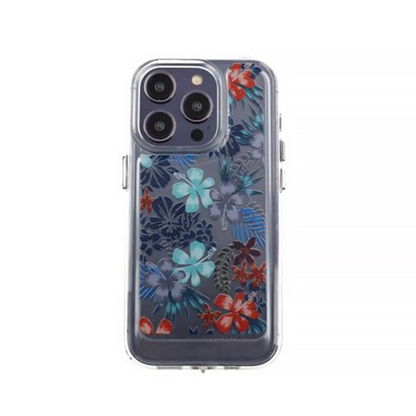 iPhone 14 Pro Skal Motiv Röda Blommor