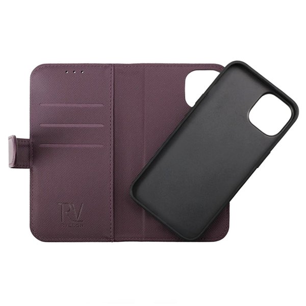 Rvelon iPhone 14 Pro Fodral Magnetiskt Avtagbart Skal Lila