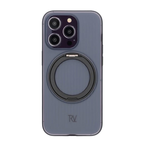 Rvelon iPhone 14 Pro Skal Roterbart MagSafe Stativ Svart
