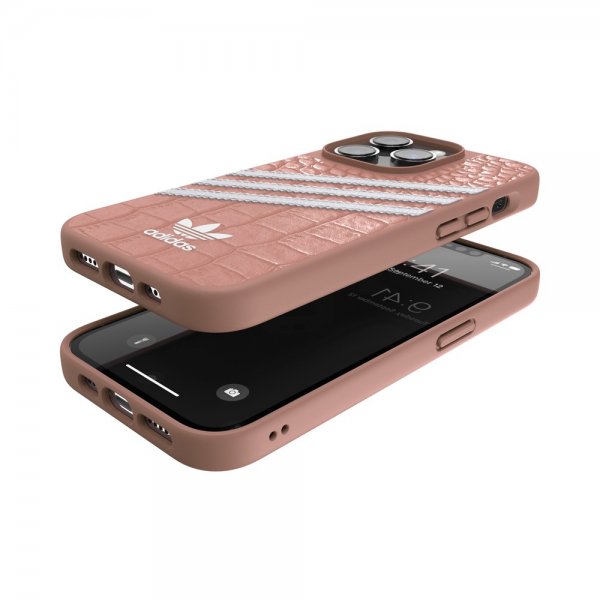 Adidas iPhone 14 Pro Skal 3 Stripes Snap Case Alligator Pink