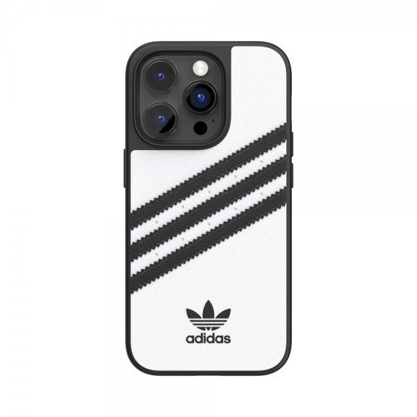 Adidas iPhone 14 Pro Skal 3 Stripes Snap Case Vit Svart