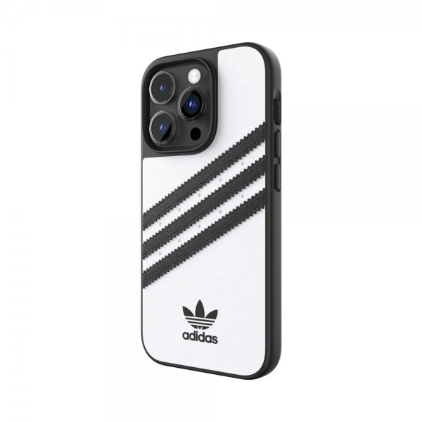 Adidas iPhone 14 Pro Skal 3 Stripes Snap Case Vit Svart