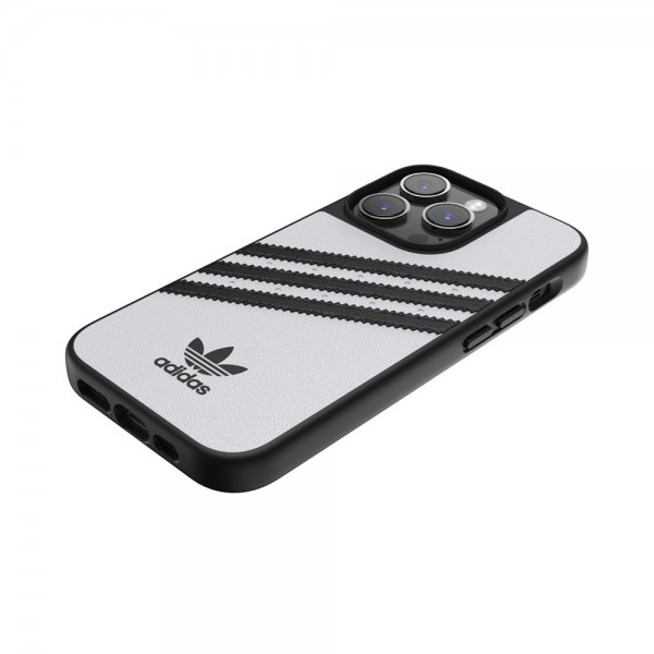 Adidas iPhone 14 Pro Skal 3 Stripes Snap Case Vit Svart