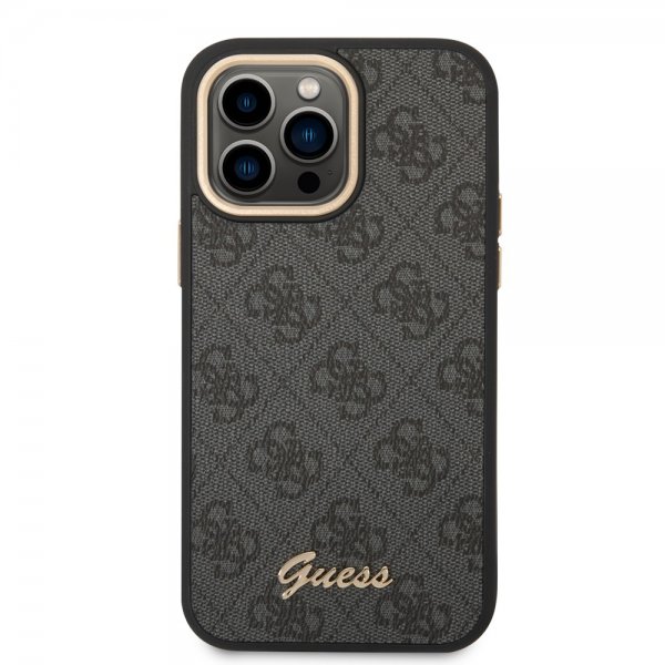 Guess iPhone 14 Pro Skal 4G Logo Svart