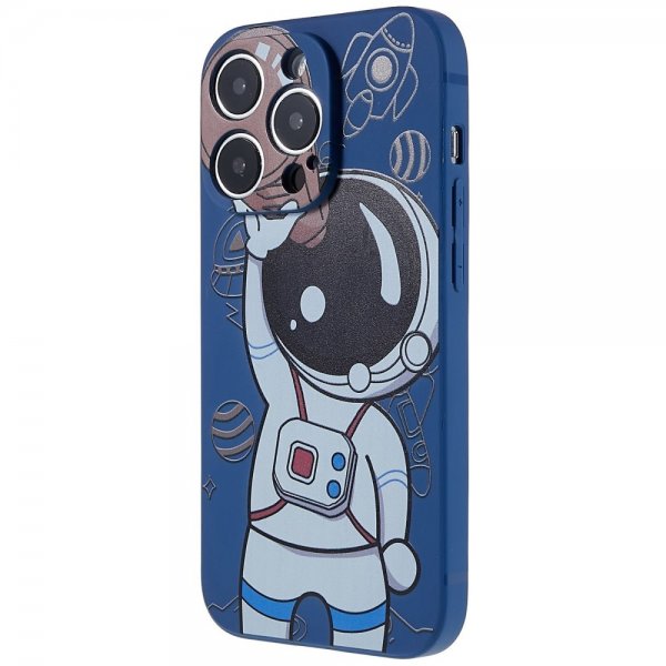 iPhone 14 Pro Skal Astronaut Blå Brun
