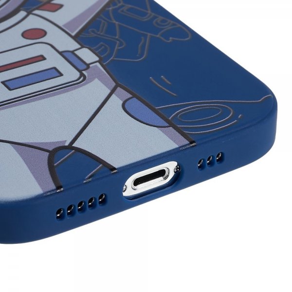 iPhone 14 Pro Skal Astronaut Blå Grå