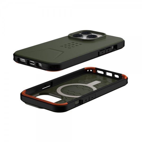 Urban Armor Gear (UAG) iPhone 14 Pro Skal Civilian MagSafe Olive