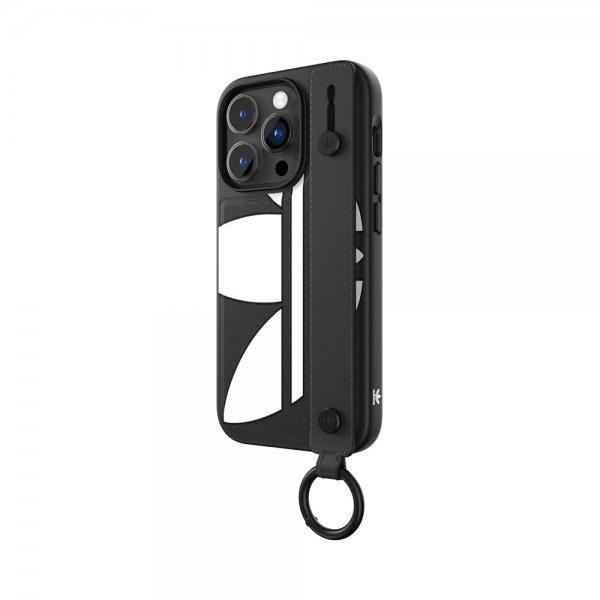 Adidas iPhone 14 Pro Skal Handstrap Case Svart Vit
