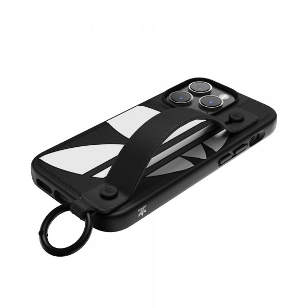 Adidas iPhone 14 Pro Skal Handstrap Case Svart Vit