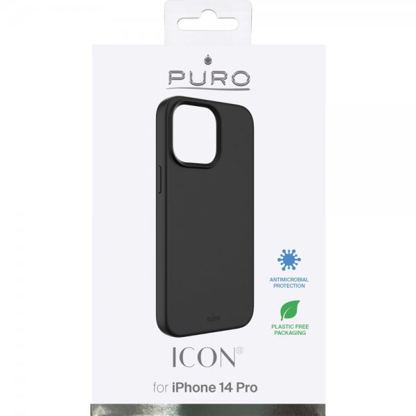Puro iPhone 14 Pro Skal Icon Svart