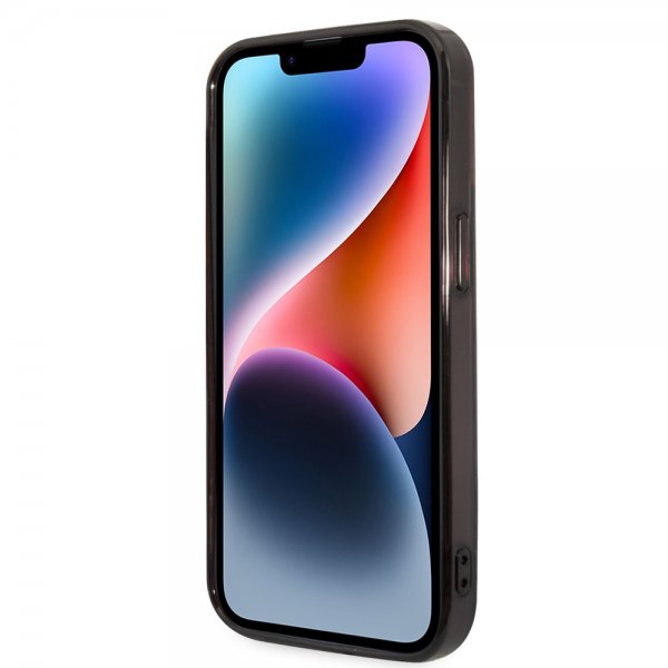 Karl Lagerfeld iPhone 14 Pro Skal Karl & Choupette Gradient Svart