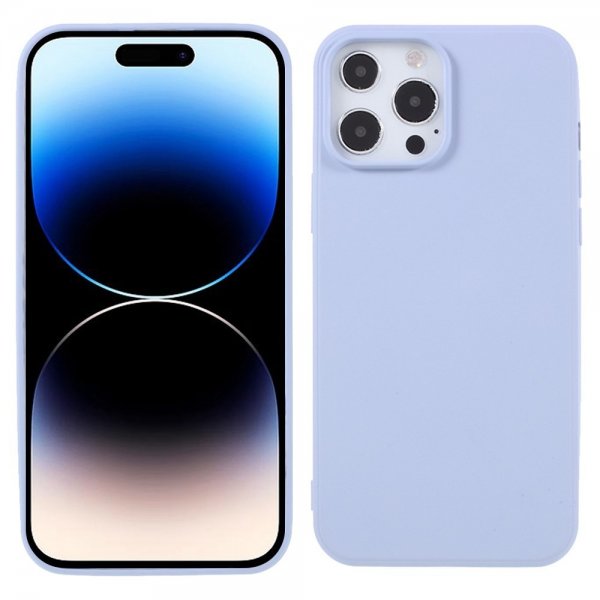 X-Level iPhone 14 Pro Skal Liquid Silicone Lila