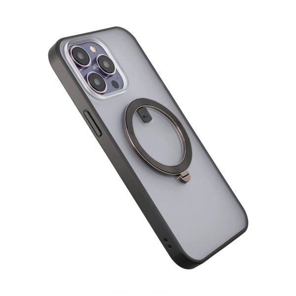 Rvelon iPhone 14 Pro Skal MagSafe Ring Svart