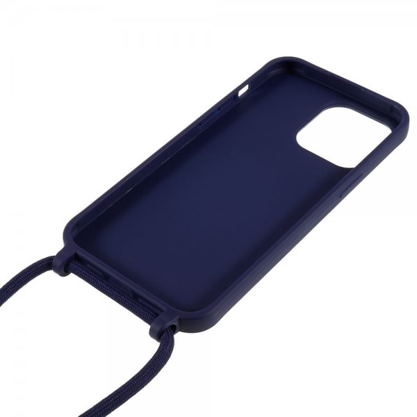 iPhone 14 Pro Skal med Strap Blå
