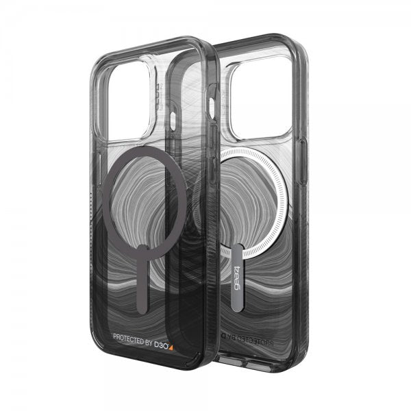 Gear4 iPhone 14 Pro Skal Milan Snap Black Swirl