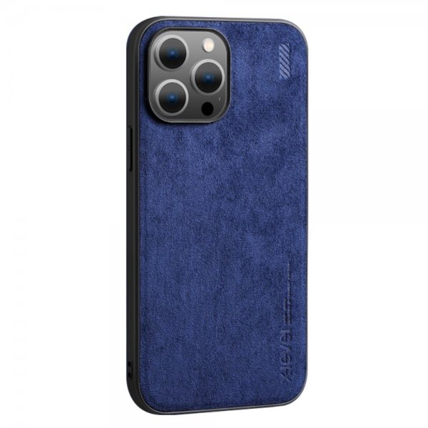 X-Level iPhone 14 Pro Skal Mockatextur Blå
