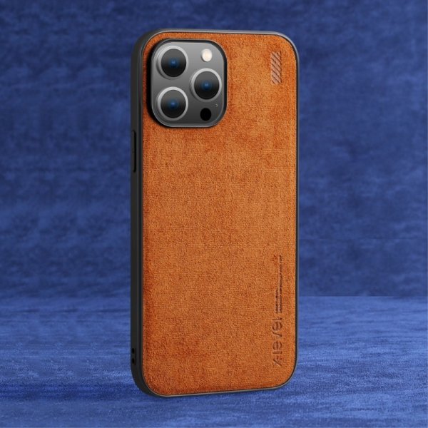 X-Level iPhone 14 Pro Skal Mockatextur Brun