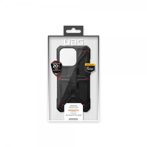 Urban Armor Gear (UAG) iPhone 14 Pro Skal Monarch Kevlar Black