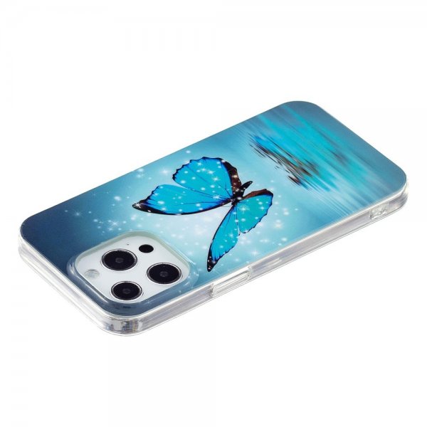 iPhone 14 Pro Skal Motiv Blå Fjäril