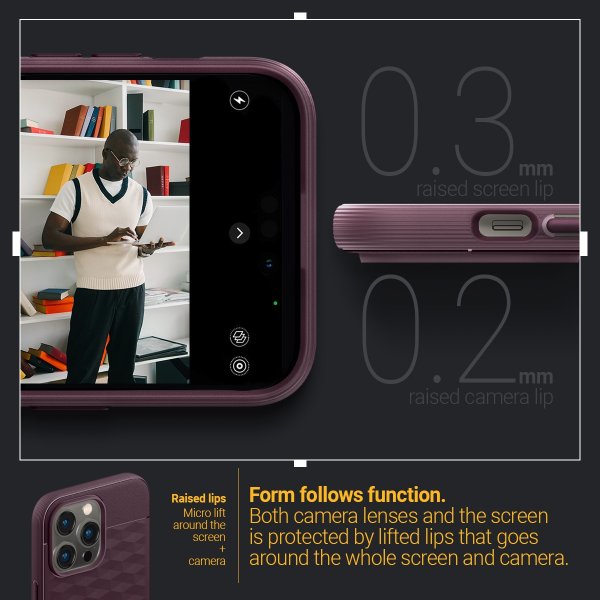 Caseology iPhone 14 Pro Skal Parallax Mag Burgundy Bean