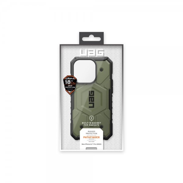 Urban Armor Gear (UAG) iPhone 14 Pro Skal Pathfinder MagSafe Olive