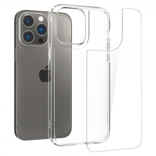 Spigen iPhone 14 Pro Skal Quartz Hybrid Crystal Clear