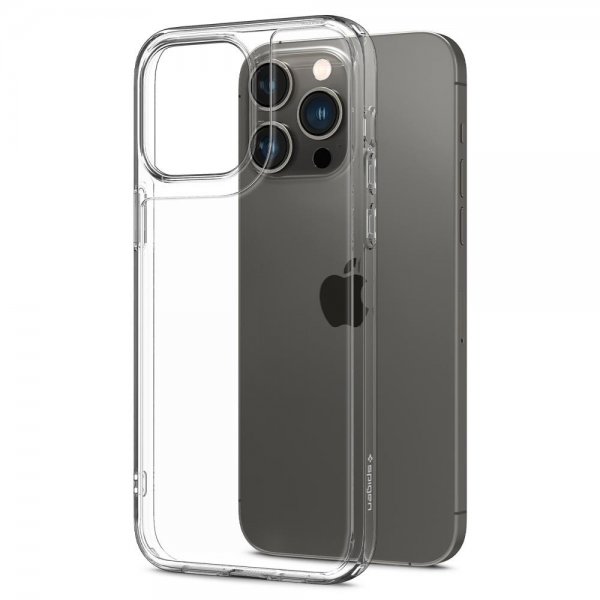 Spigen iPhone 14 Pro Skal Quartz Hybrid Crystal Clear
