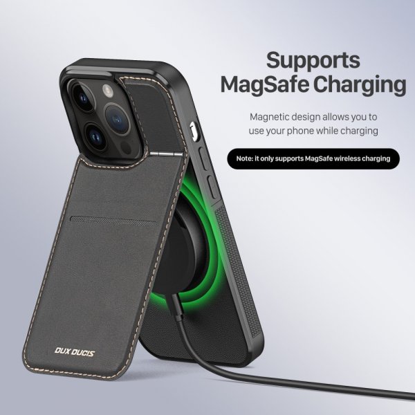 Dux Ducis iPhone 14 Pro Skal Rafi Series MagSafe Svart
