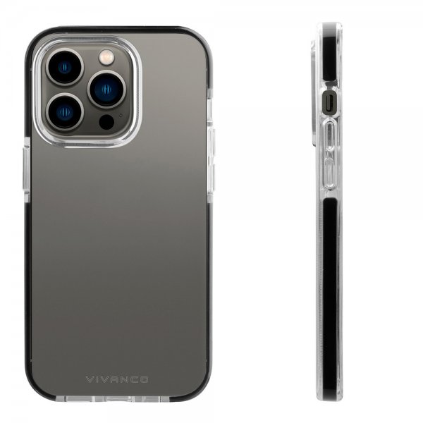Vivanco iPhone 14 Pro Skal Rock Solid Svart Klar