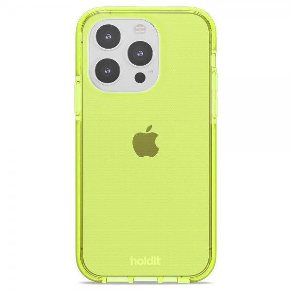 Holdit iPhone 14 Pro Skal Seethru Acid Green