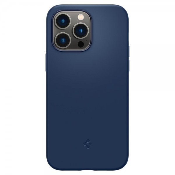 Spigen iPhone 14 Pro Skal Silicone Fit MagFit Navy Blue