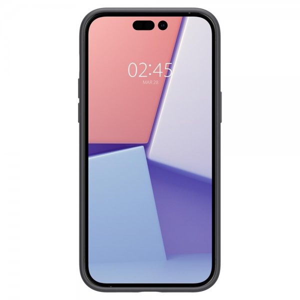 Spigen iPhone 14 Pro Skal Silicone Fit MagFit Svart