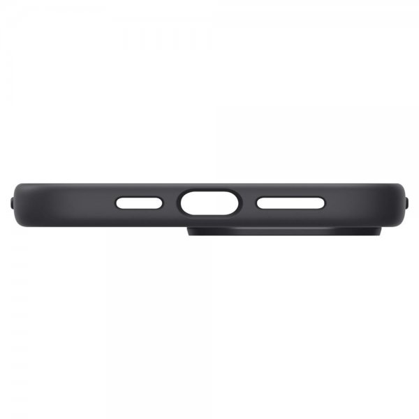 Spigen iPhone 14 Pro Skal Silicone Fit MagFit Svart
