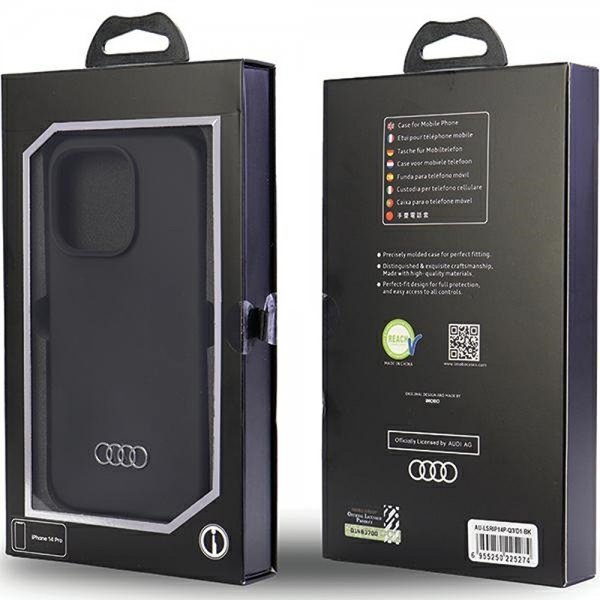 Audi iPhone 14 Pro Skal Silicone Svart