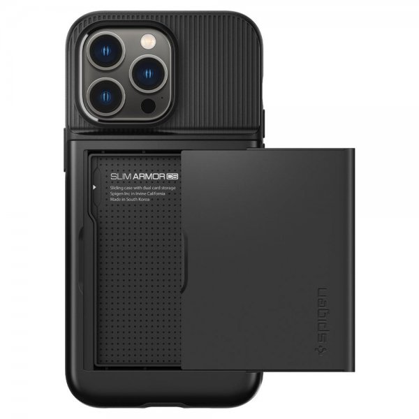 Spigen iPhone 14 Pro Skal Slim Armor CS Svart
