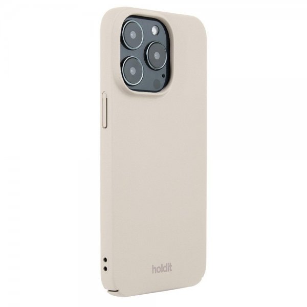 holdit iPhone 14 Pro Skal Slim Case Light Beige