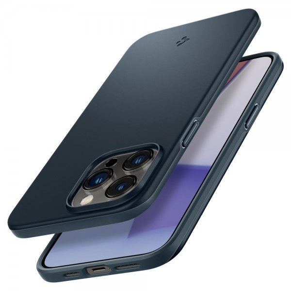 Spigen iPhone 14 Pro Skal Thin Fit Metal Slate