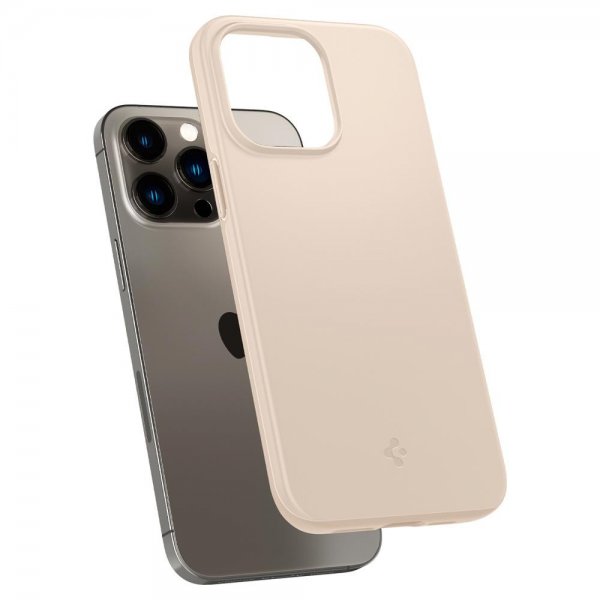 Spigen iPhone 14 Pro Skal Thin Fit Sand Beige