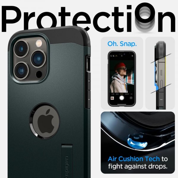 Spigen iPhone 14 Pro Skal Tough Armor MagFit Abyss Green