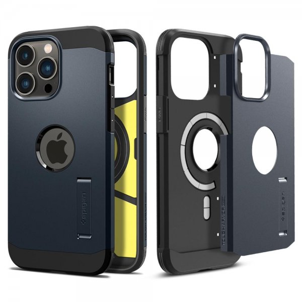 Spigen iPhone 14 Pro Skal Tough Armor MagFit Metal Slate