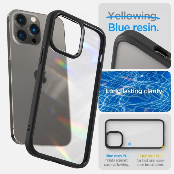 Spigen iPhone 14 Pro Skal Ultra Hybrid Frost Black