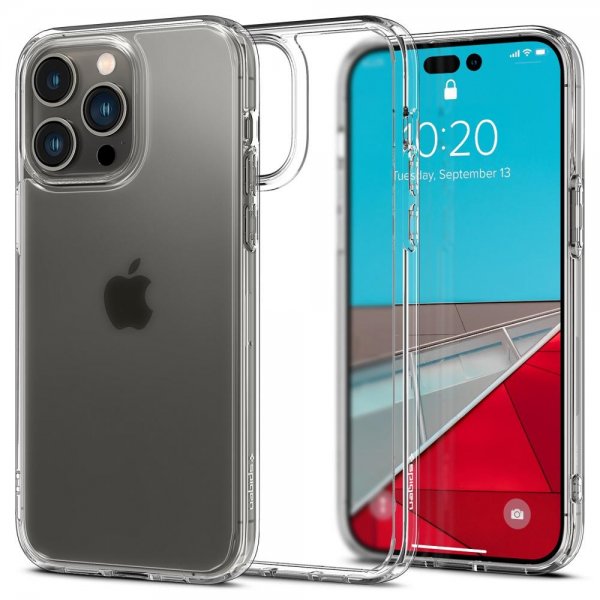 Spigen iPhone 14 Pro Skal Ultra Hybrid Frost Clear