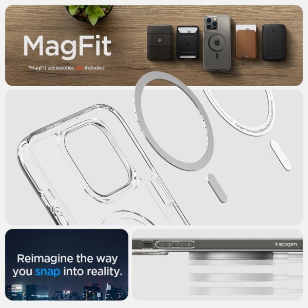 Spigen iPhone 14 Pro Skal Ultra Hybrid MagFit Carbon Fiber