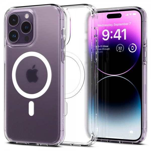 Spigen iPhone 14 Pro Skal Ultra Hybrid MagFit Frost Clear