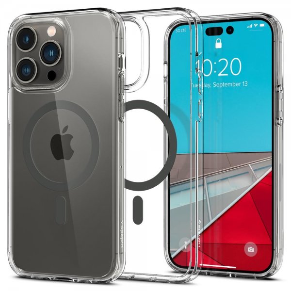 Spigen iPhone 14 Pro Skal Ultra Hybrid MagFit Graphite