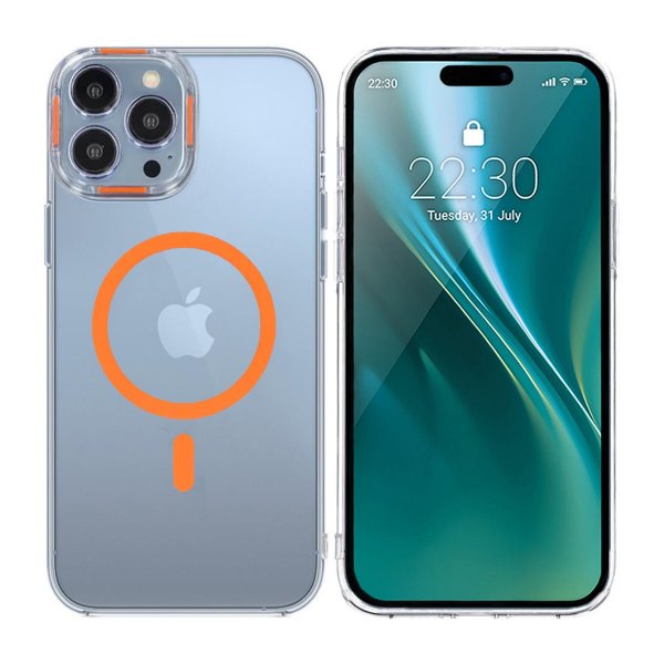 iPhone 14 Pro Skal TPU MagSafe Orange