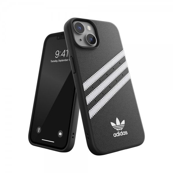 Adidas iPhone 14 Skal 3 Stripes Snap Case Svart Vit
